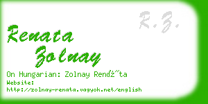 renata zolnay business card